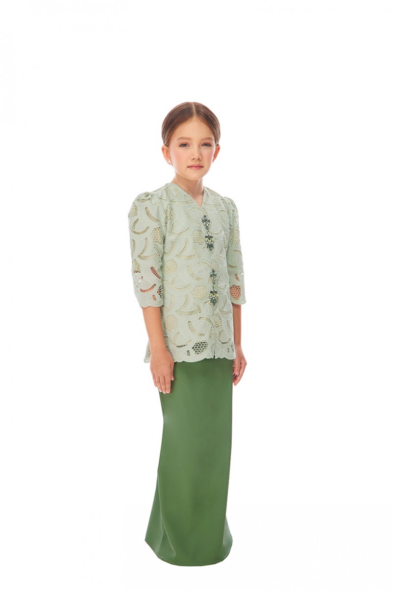 GINA KURUNG KIDS IN SAGE GREEN