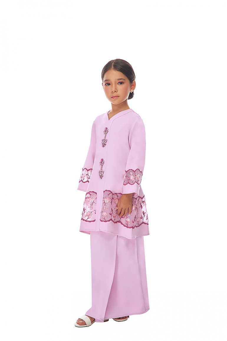 CELESTIA KURUNG KIDS IN PASTEL PINK