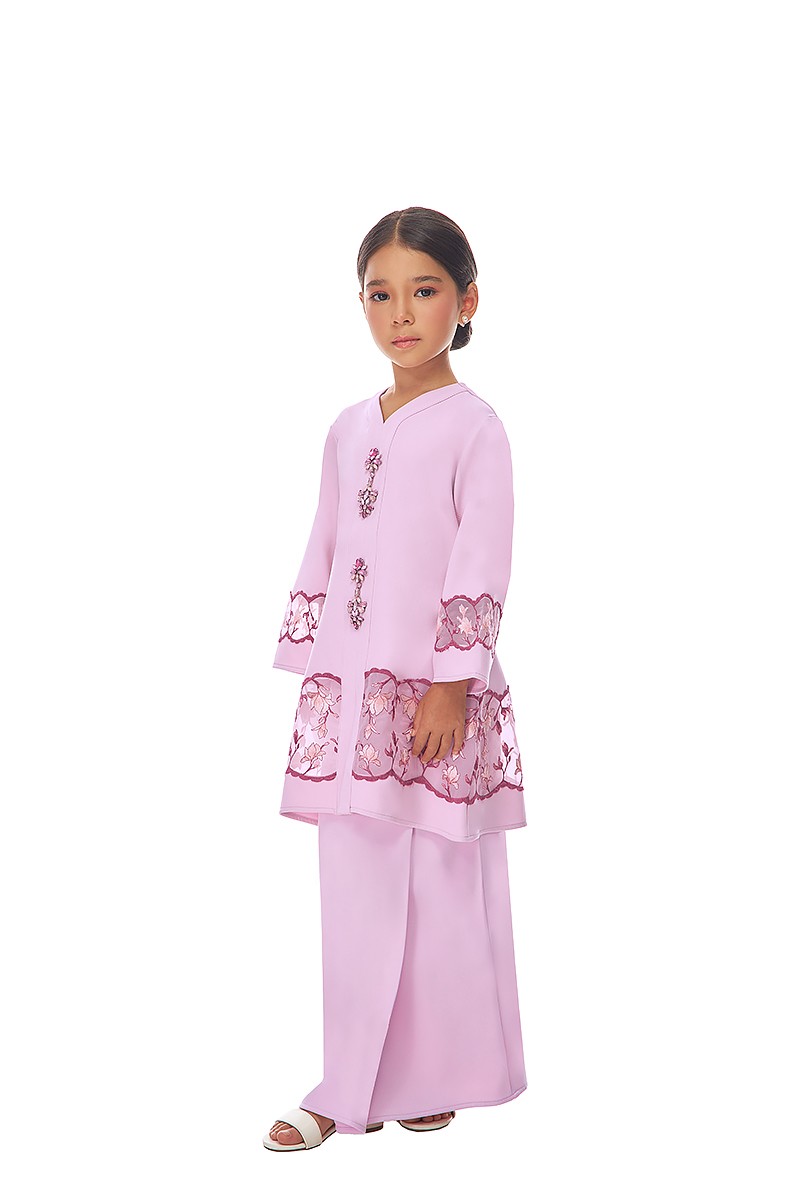 CELESTIA KURUNG KIDS IN PASTEL PINK