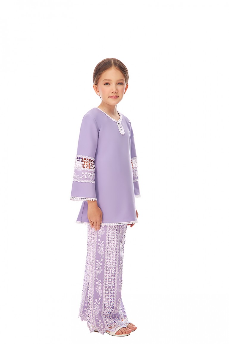 SHANTELL KURUNG KIDS IN PURPLE