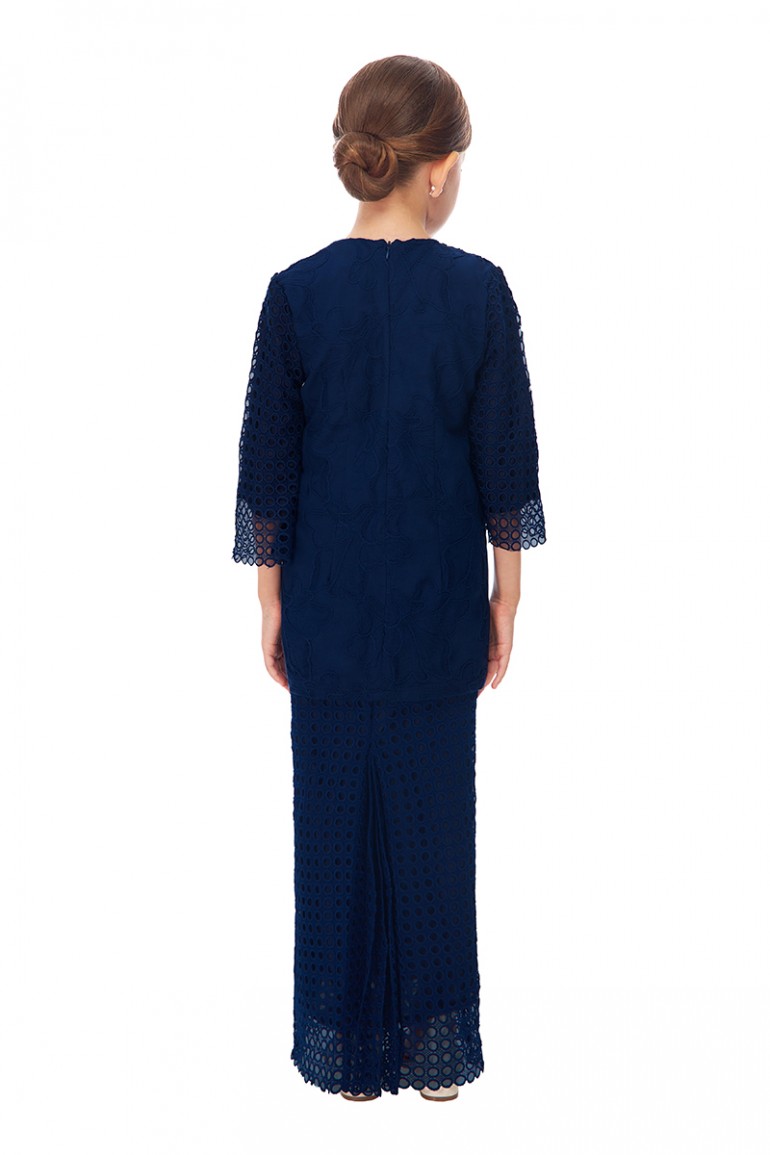 RIEYNAH KURUNG KIDS IN NAVY BLUE