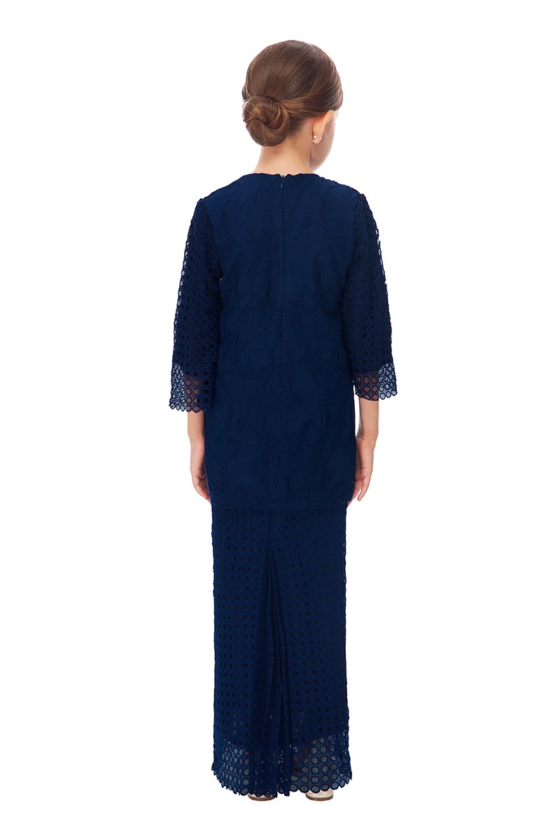 RIEYNAH KURUNG KIDS IN NAVY BLUE