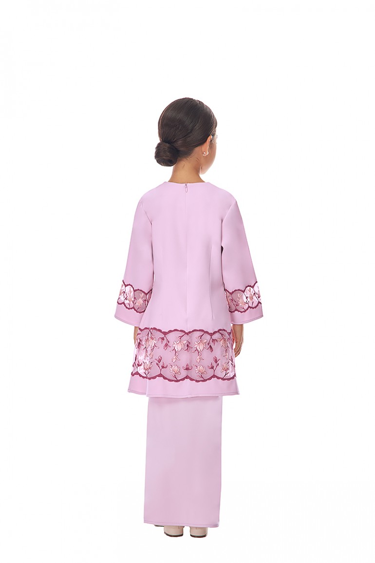 CELESTIA KURUNG KIDS IN PASTEL PINK