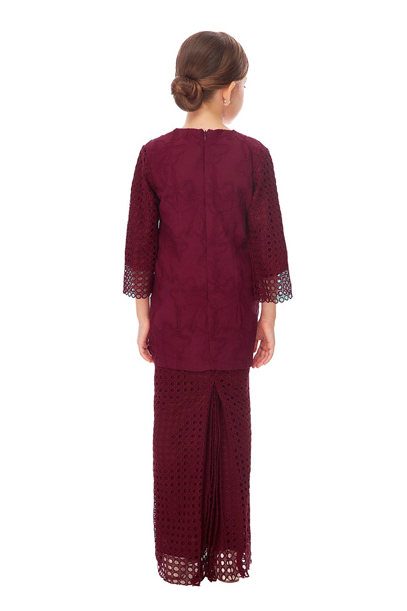 RIEYNAH KURUNG KIDS IN MAROON