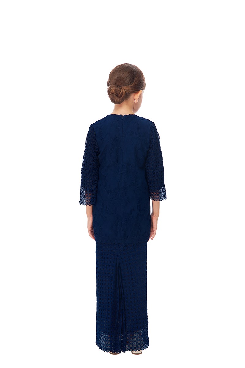 RIEYNAH KURUNG KIDS IN NAVY BLUE