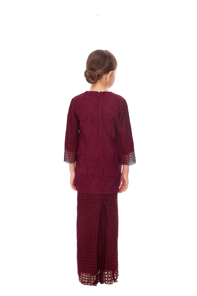 RIEYNAH KURUNG KIDS IN MAROON