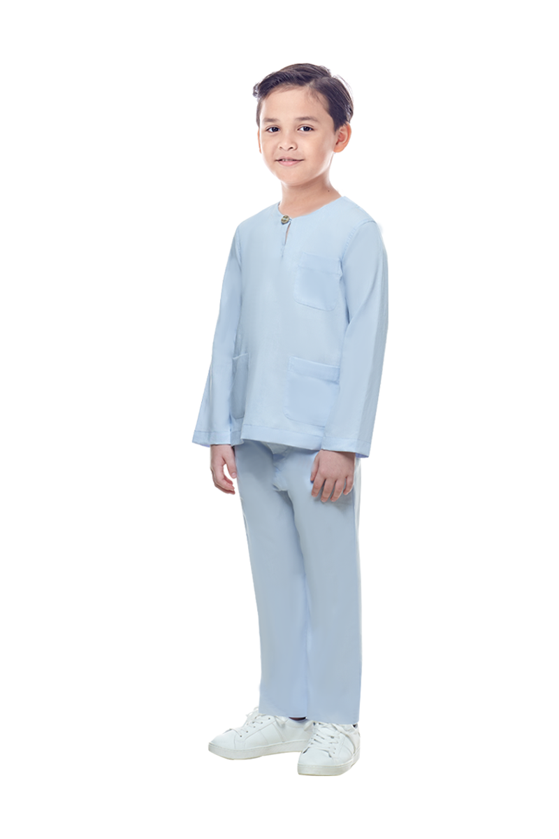 BAJU MELAYU KIDS (ISKANDAR) IN SKY BLUE