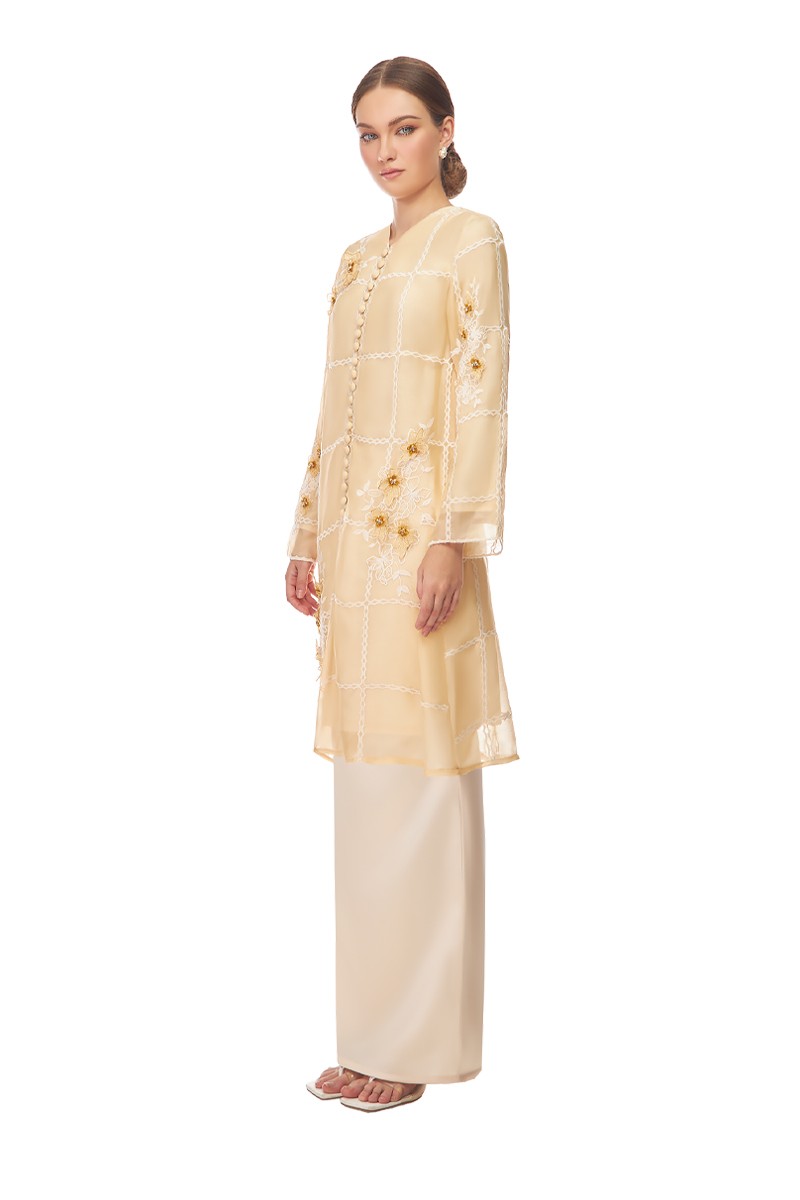 BRIANNA KURUNG IN PASTEL YELLOW