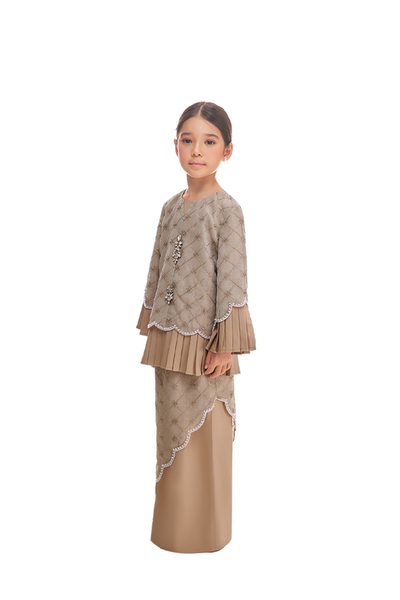 FELORA KURUNG KIDS IN HAZELNUT