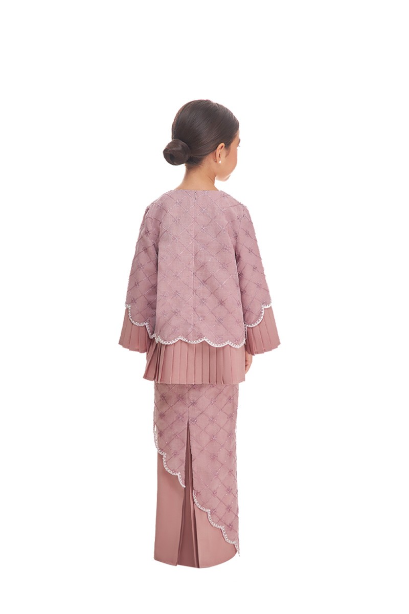 FELORA KURUNG KIDS IN PALE ROSE