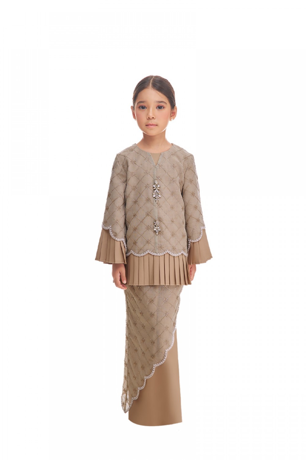 FELORA KURUNG KIDS IN HAZELNUT