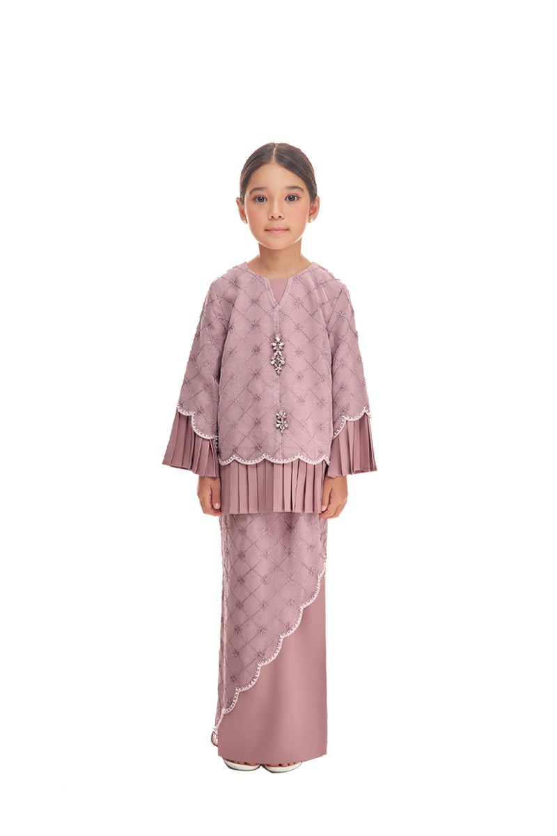 FELORA KURUNG KIDS IN PALE ROSE