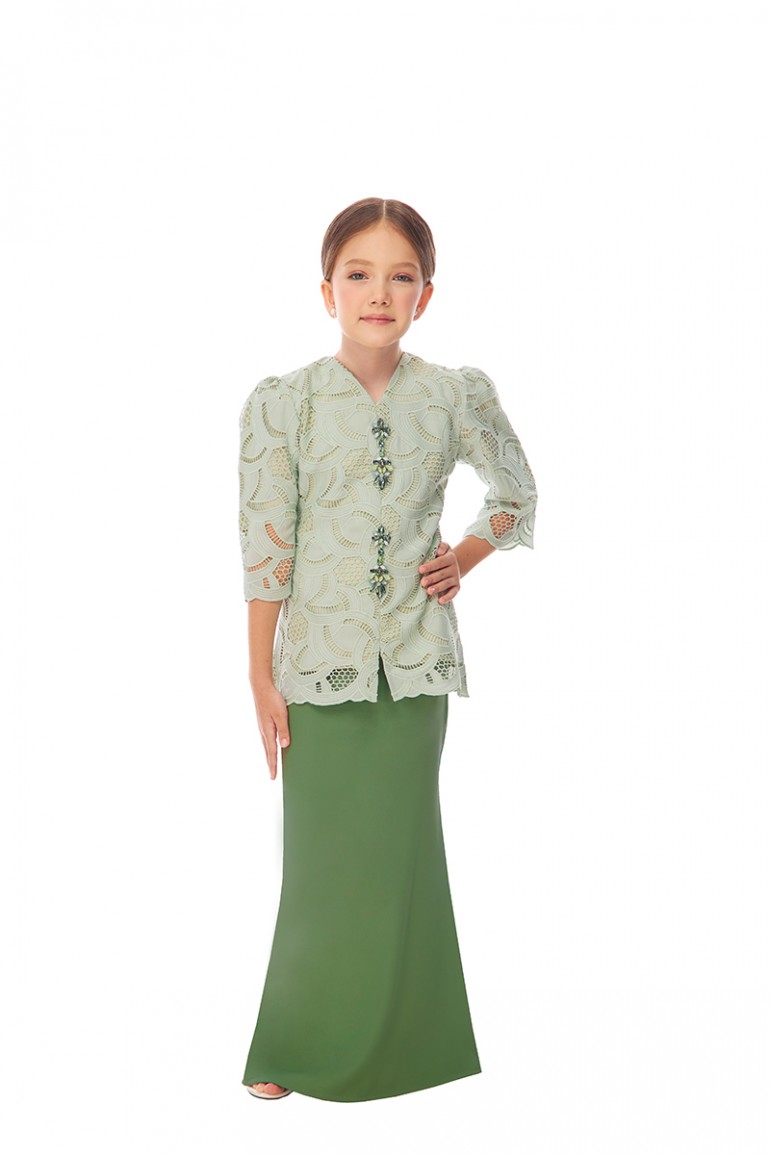 GINA KURUNG KIDS IN SAGE GREEN