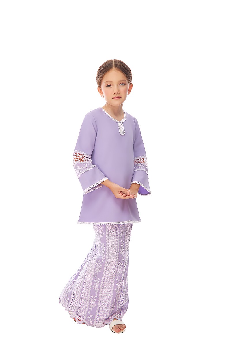 SHANTELL KURUNG KIDS IN PURPLE