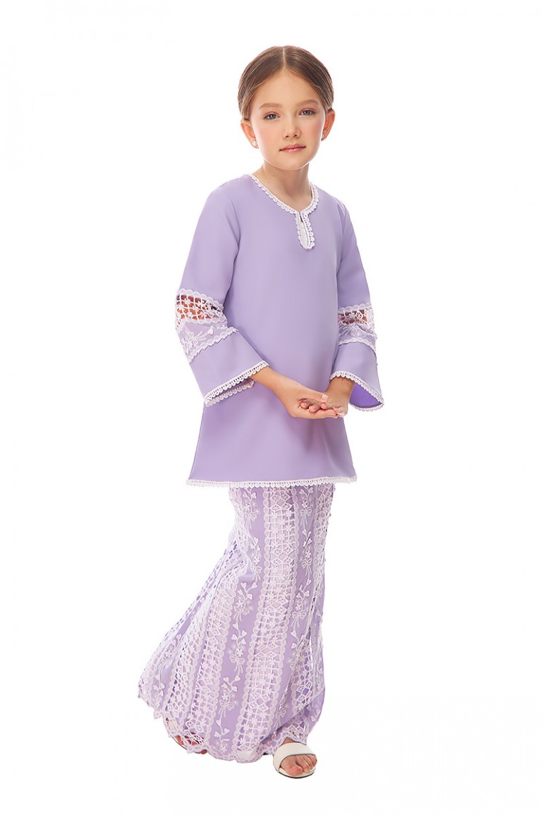 SHANTELL KURUNG KIDS IN PURPLE