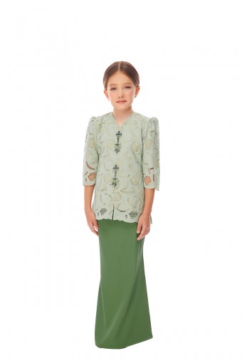 GINA KURUNG KIDS IN SAGE GREEN