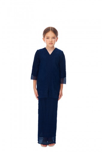 RIEYNAH KURUNG KIDS IN NAVY BLUE