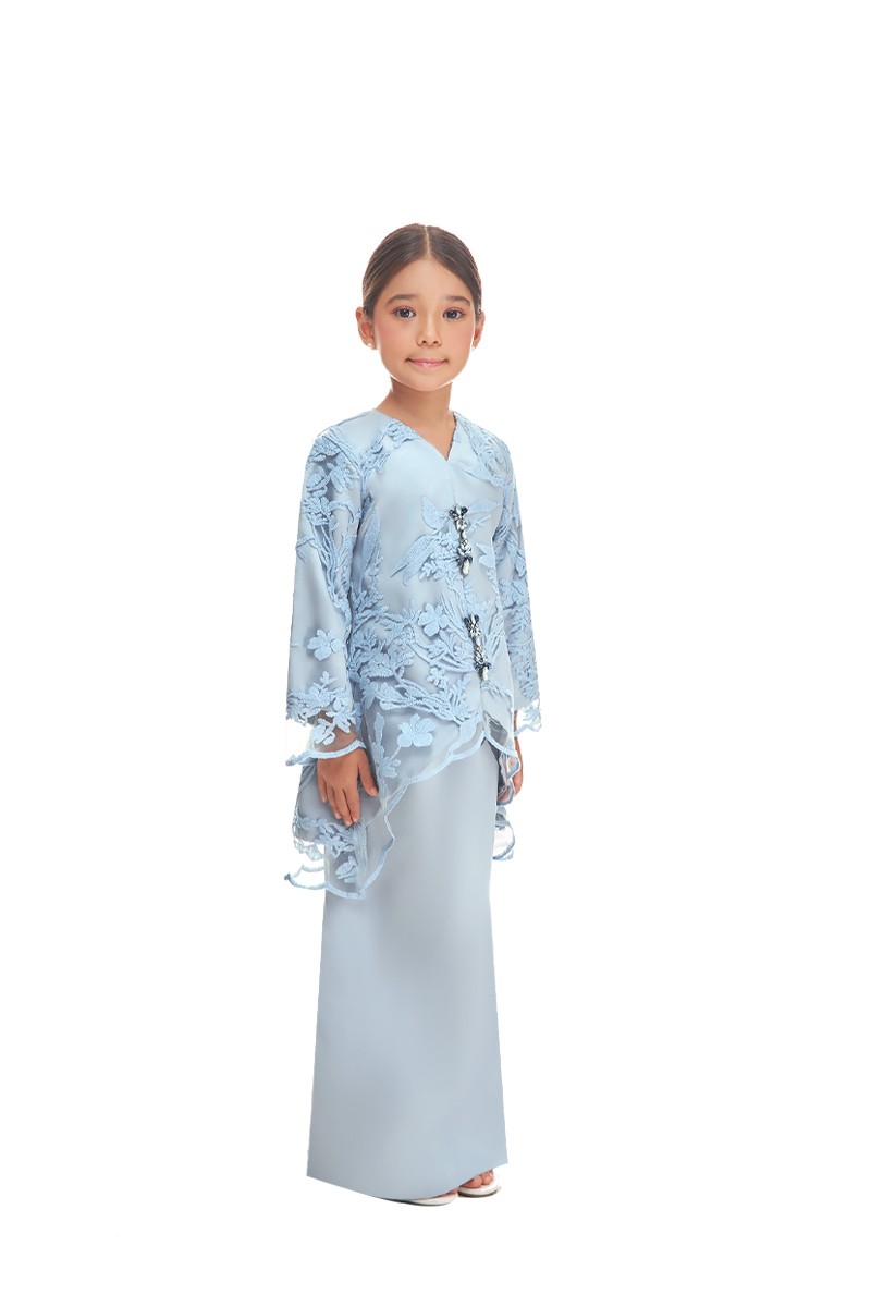 GEORGIA KURUNG KIDS IN DUSTY BLUE