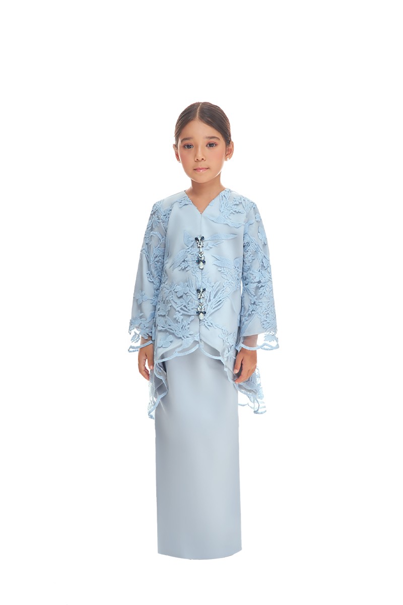 GEORGIA KURUNG KIDS IN DUSTY BLUE