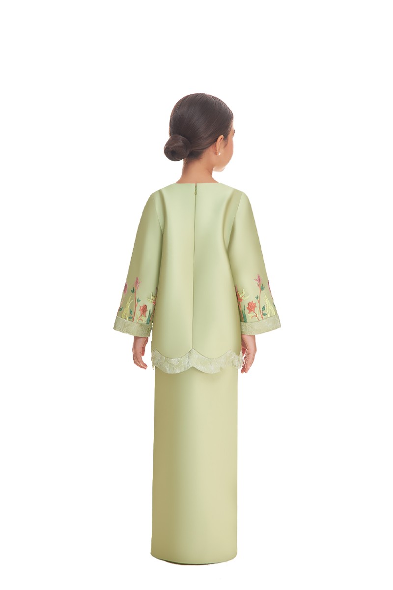 NAILA KURUNG KIDS IN APPLE GREEN