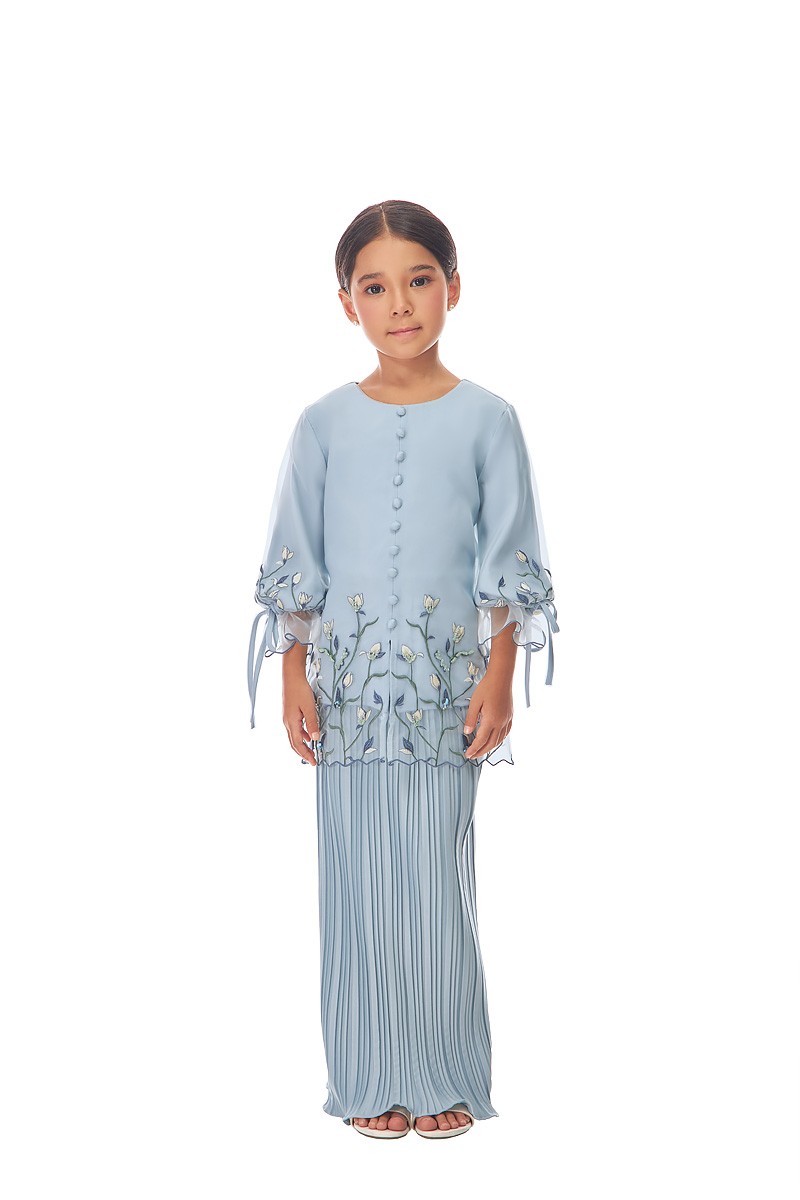 KEIRA KURUNG KIDS IN DUSTY BLUE