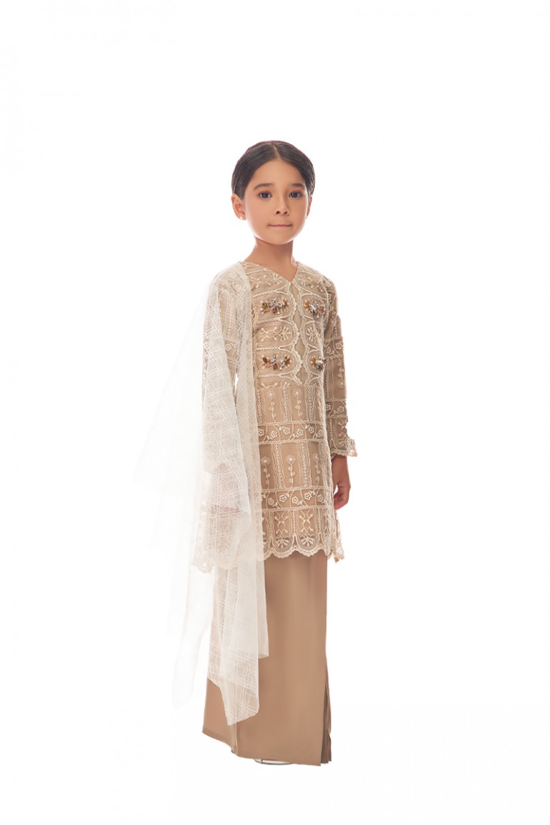 KENNEDY KURUNG KIDS IN NUDE BROWN