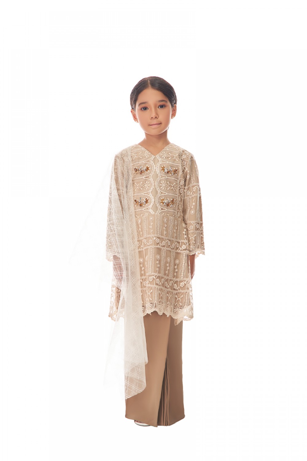 KENNEDY KURUNG KIDS IN NUDE BROWN