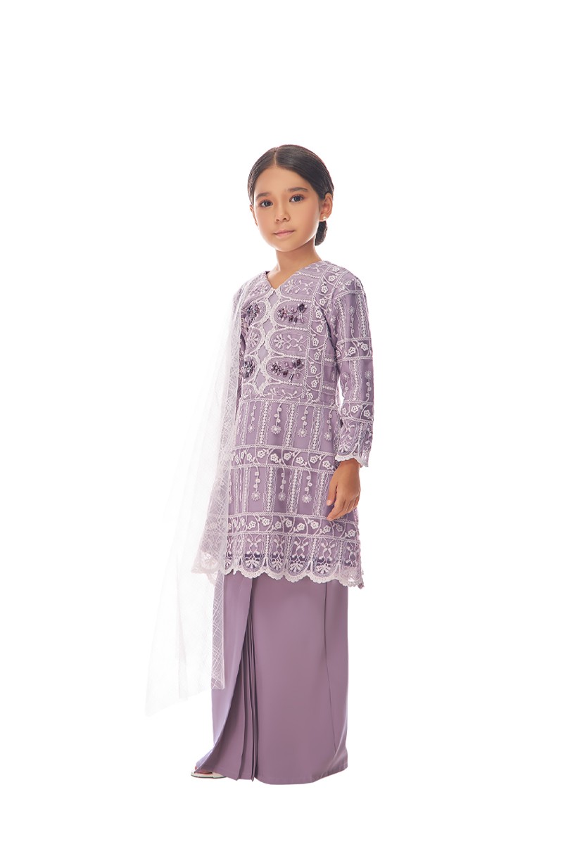 KENNEDY KURUNG KIDS IN PLUM