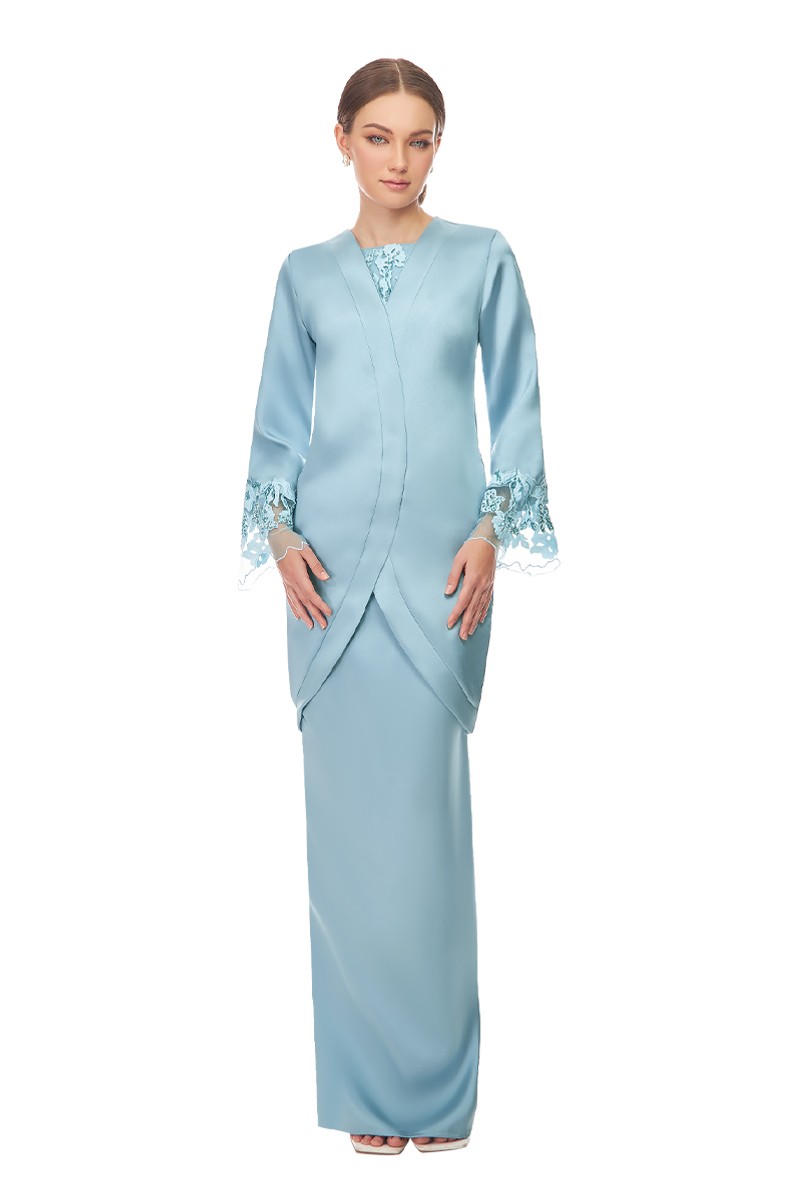 LOLA KURUNG IN DUSTY BLUE - A