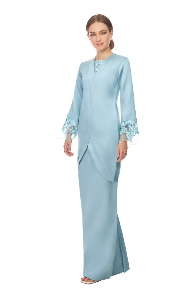 LOLA KURUNG IN DUSTY BLUE - A