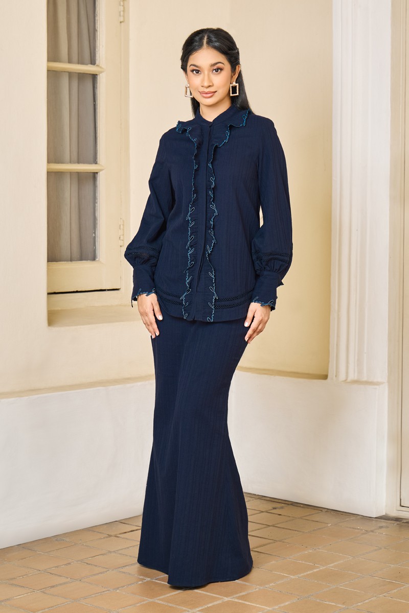 MARCIA KURUNG IN NAVY BLUE