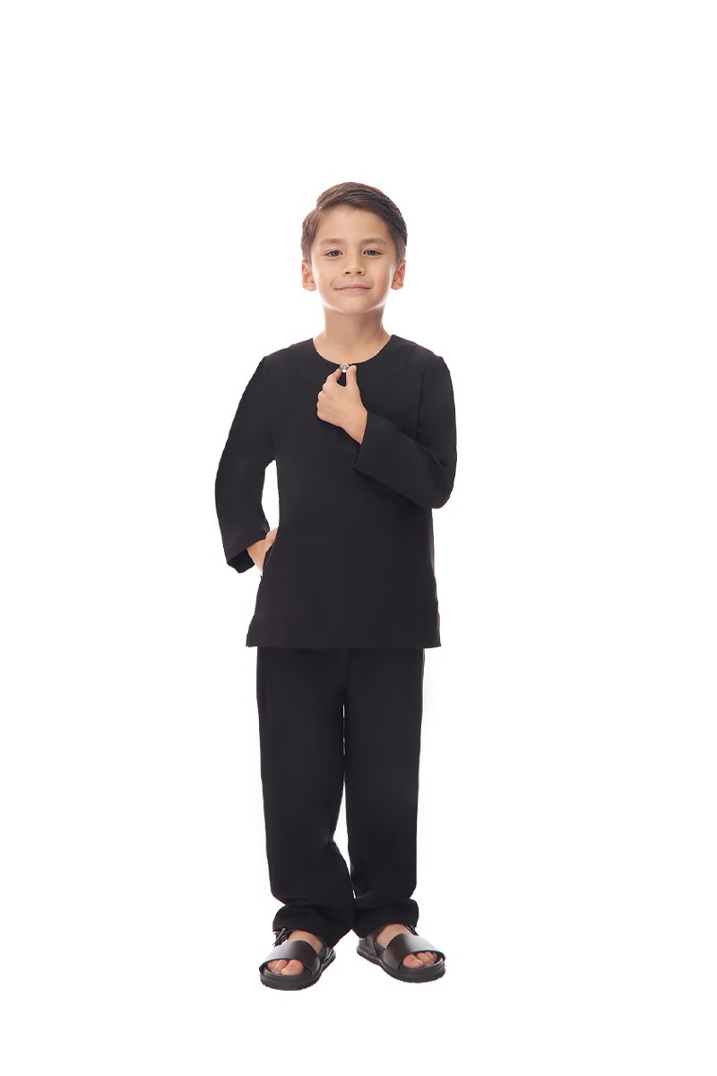 NAEL KURTA KIDS IN BLACK