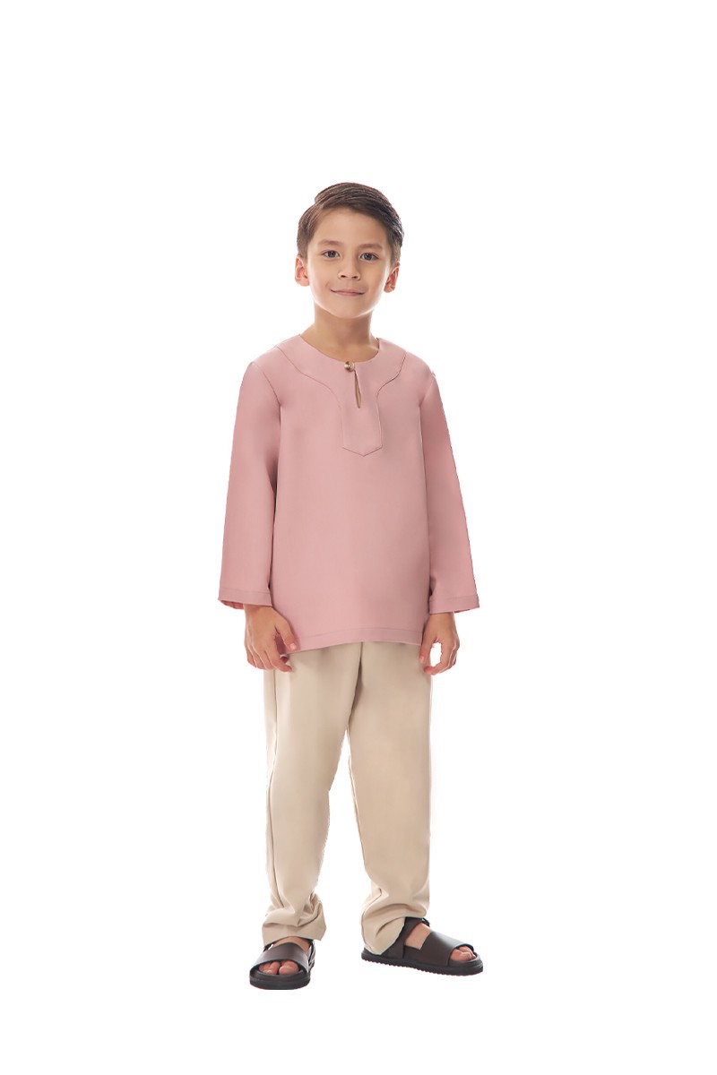 NAEL KURTA KIDS IN DUSTY PINK