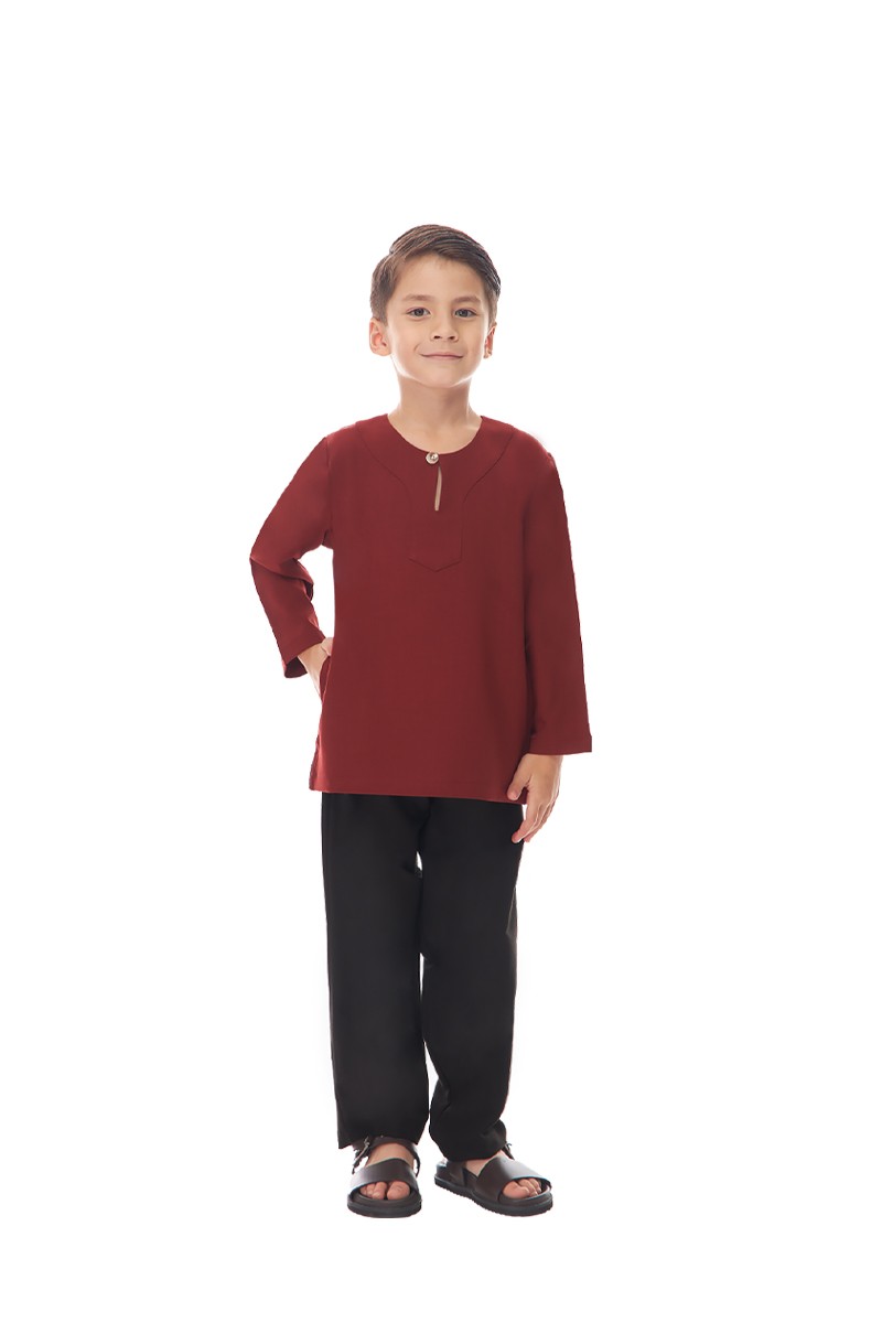 NAEL KURTA KIDS IN MAROON