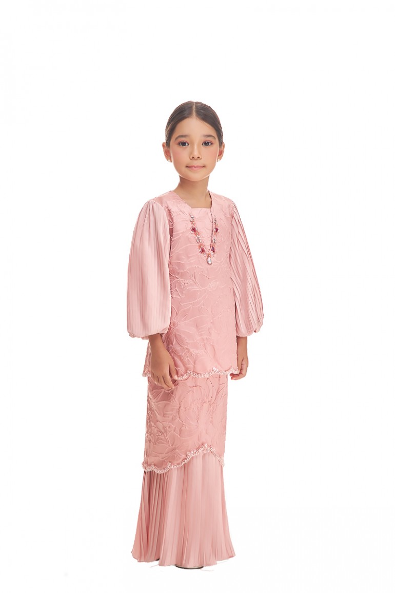 ARIAN KURUNG KIDS IN BALLERINA PINK