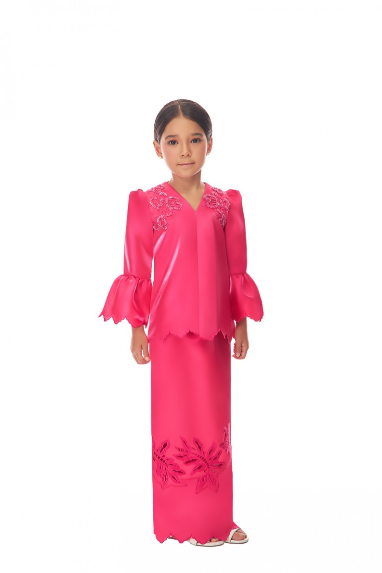 LALITHA KURUNG KIDS IN FUCHSIA PINK