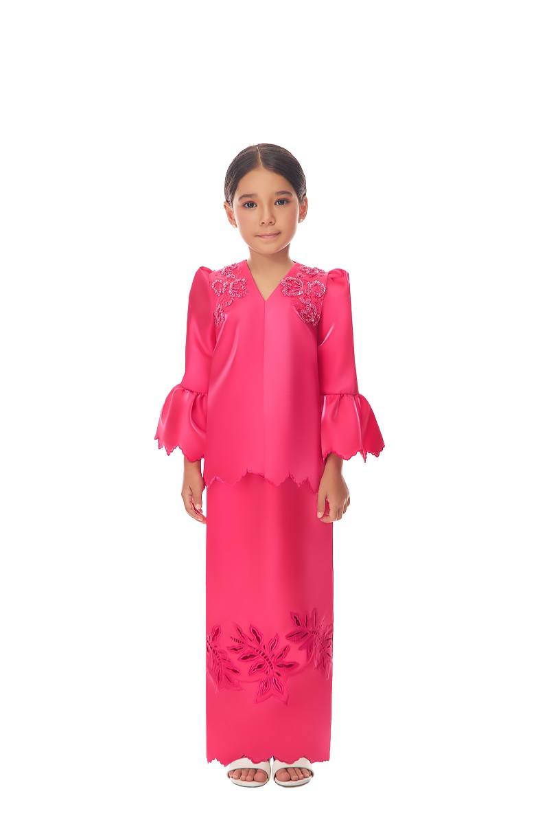 LALITHA KURUNG KIDS IN FUCHSIA PINK