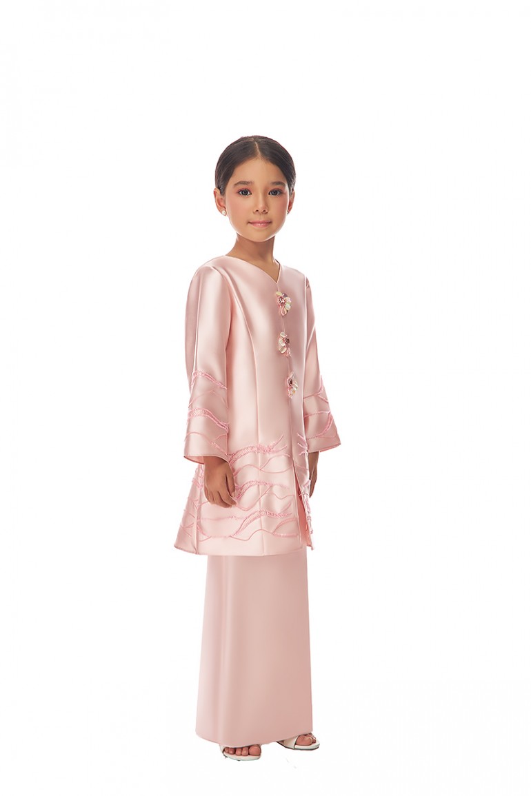 TATIANA KURUNG KIDS IN PEACHY PINK