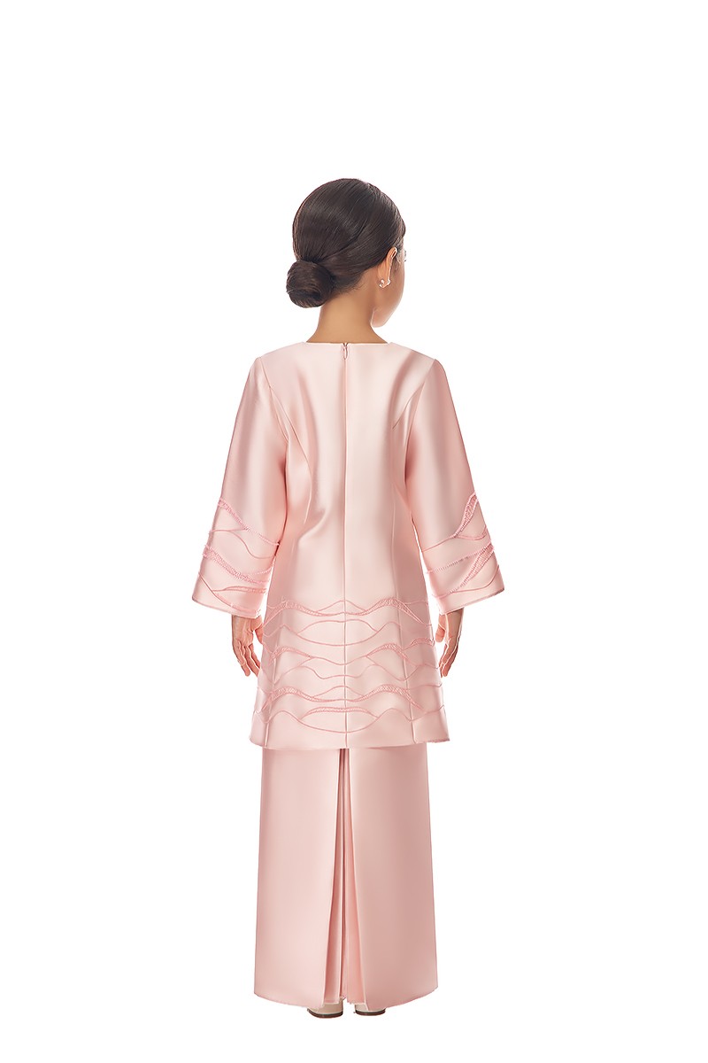 TATIANA KURUNG KIDS IN PEACHY PINK