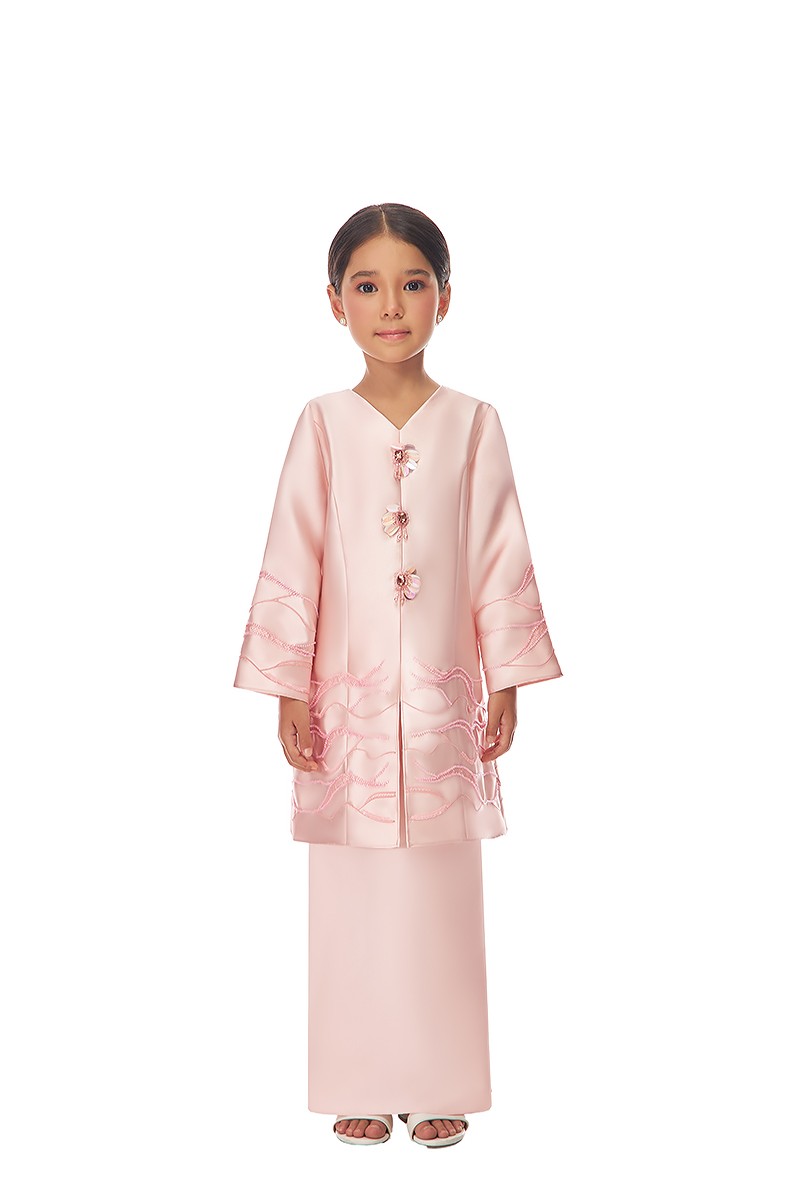 TATIANA KURUNG KIDS IN PEACHY PINK