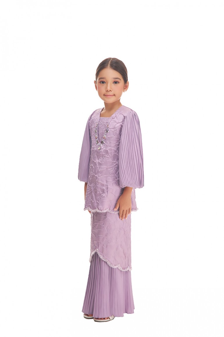 ARIAN KURUNG KIDS IN ORCHID PURPLE