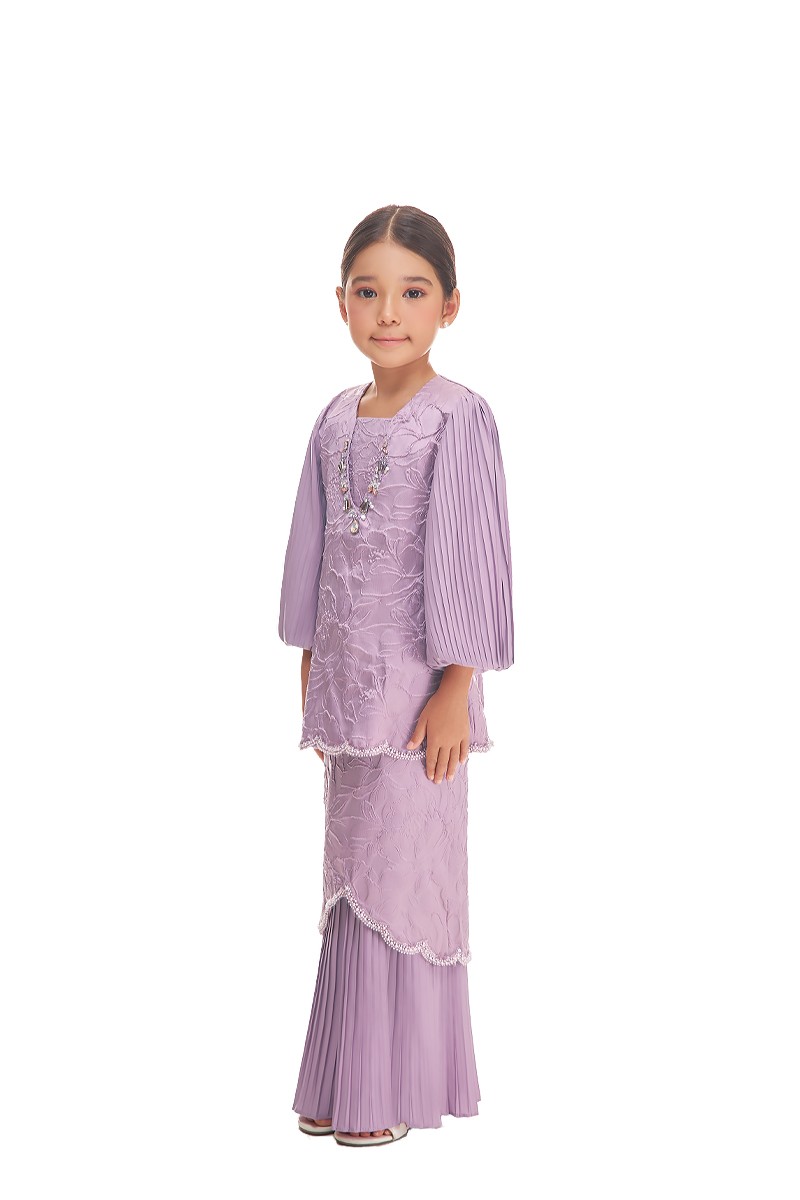 ARIAN KURUNG KIDS IN ORCHID PURPLE