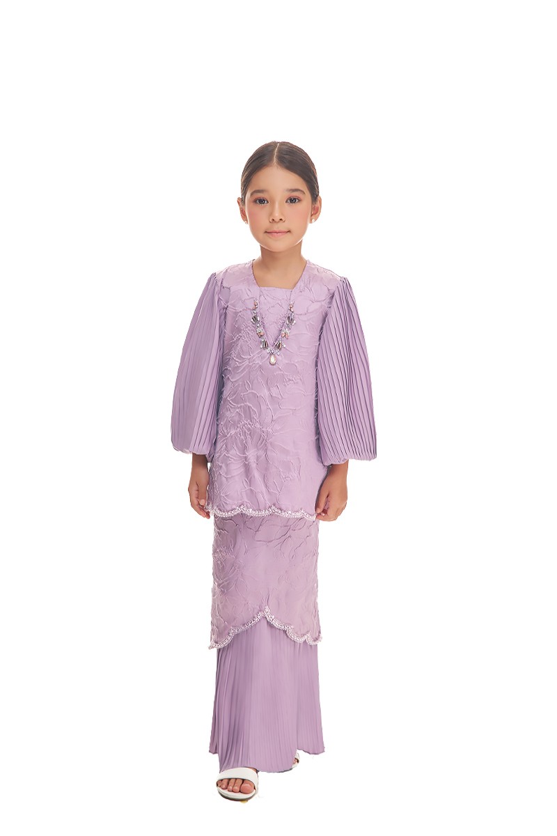 ARIAN KURUNG KIDS IN ORCHID PURPLE