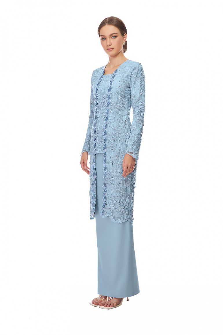 QUINCE KURUNG IN ICE BLUE