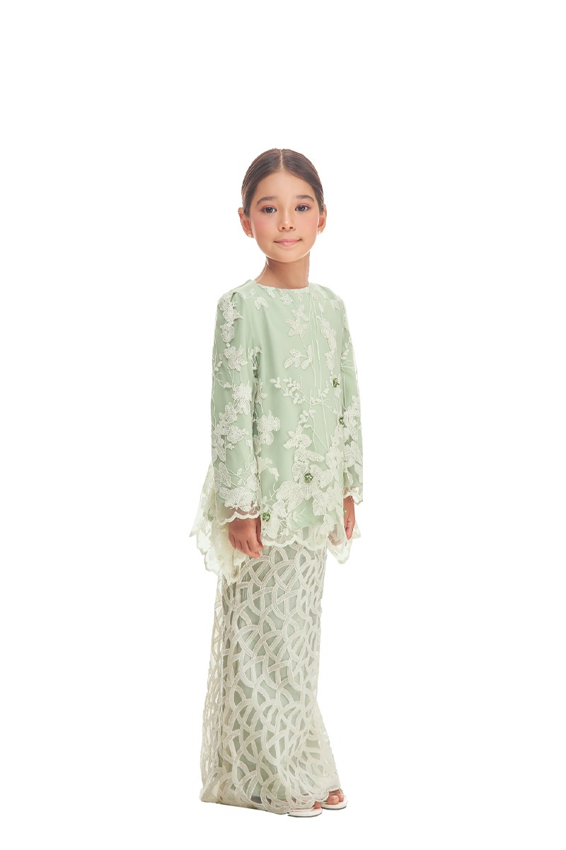 ROSALIND KURUNG KIDS IN BABY GREEN