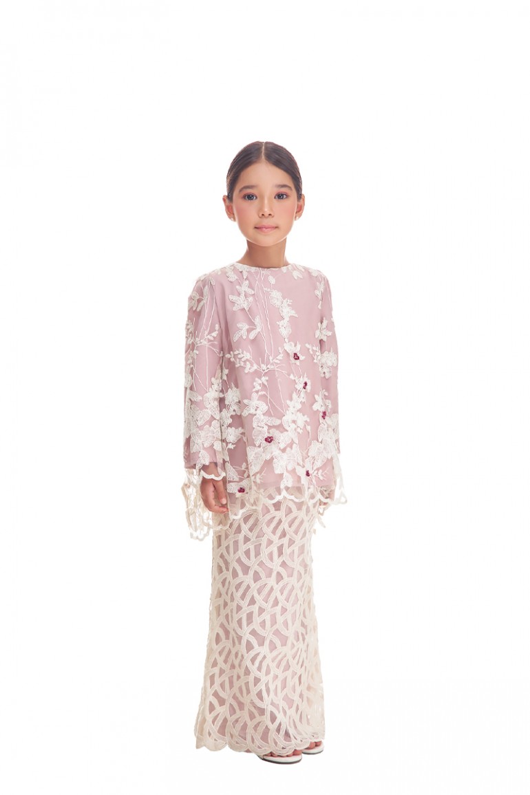 ROSALIND KURUNG KIDS IN DUSTY PINK