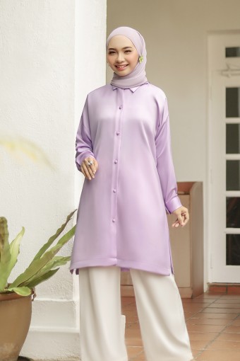 TANYA LONG SHIRT IN LIGHT PURPLE