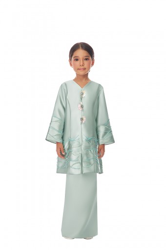 TATIANA KURUNG KIDS IN DUSTY GREEN