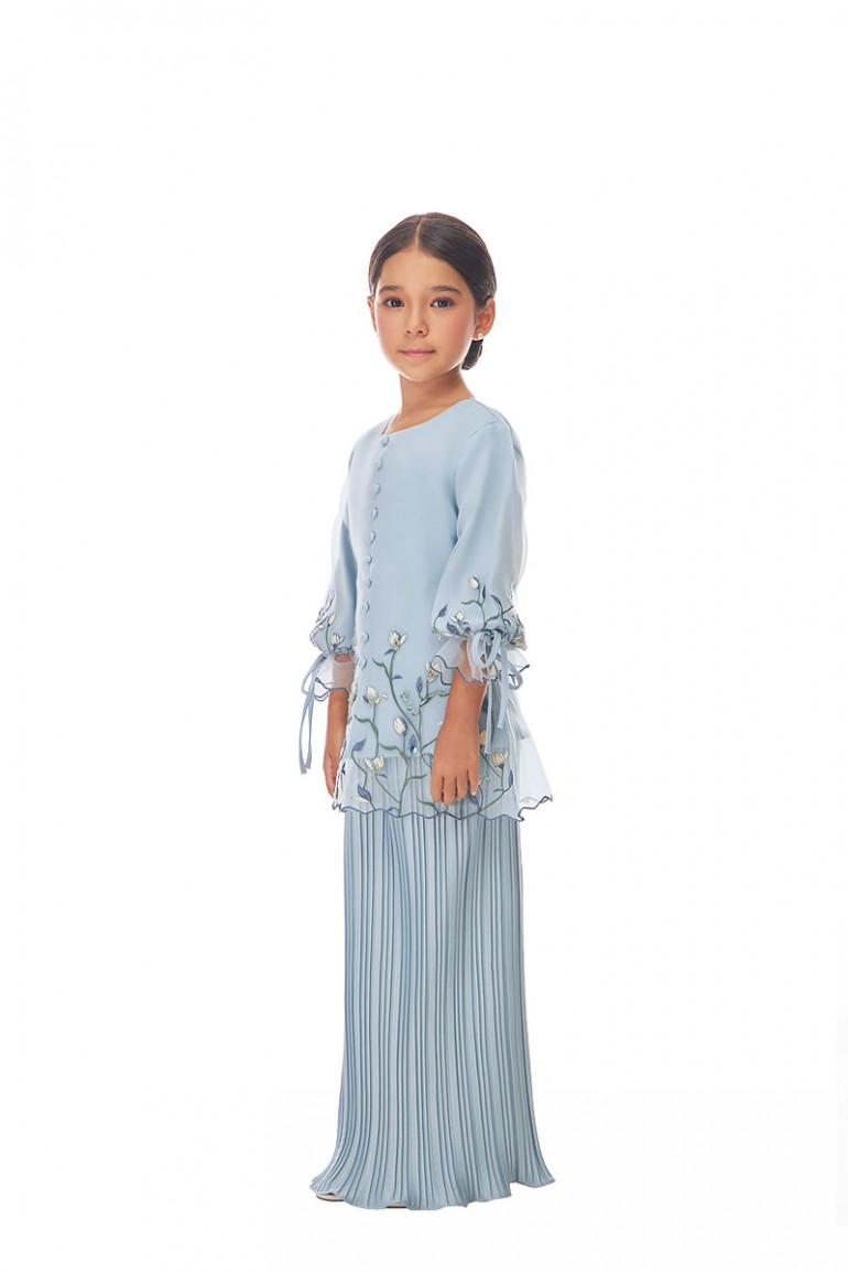 KEIRA KURUNG KIDS IN DUSTY BLUE