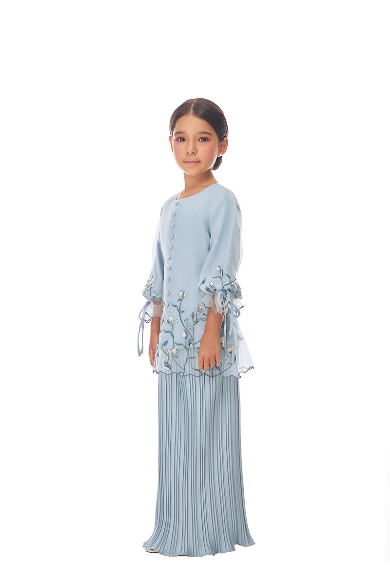 KEIRA KURUNG KIDS IN DUSTY BLUE